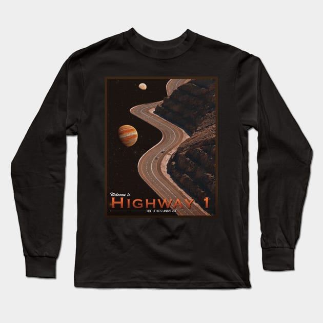 POSTCARD: HIGHWAY 1. Long Sleeve T-Shirt by LFHCS